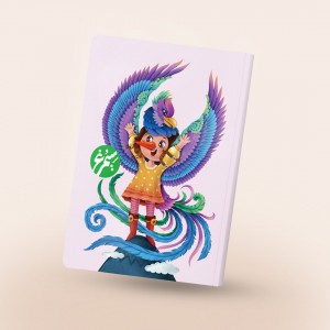 دفتر مشق چسبی طرح سیمرغ