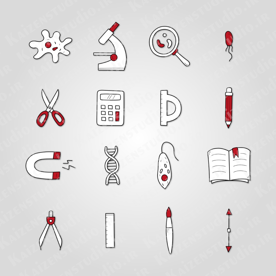 پک آیکون وکتور مدل مدرسه School