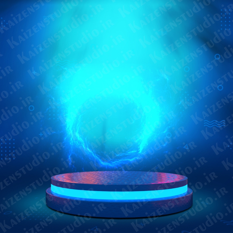 قالب پودیوم مدل آبی Blue Podium