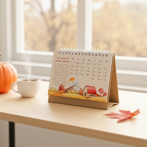 تقویم رومیزی سال 1405 استودیو کایزن طرح Bloom Desk