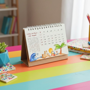 تقویم رومیزی سال 1405 استودیو کایزن طرح Bloom Desk