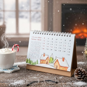 تقویم رومیزی سال 1405 استودیو کایزن طرح Bloom Desk