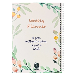 دفتر برنامه‌ریزی 60 برگ کایزن مدل هفتگی طرح Floral