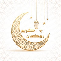طرح وکتور لایه باز مدل ماه رمضان کد ۰۰۱