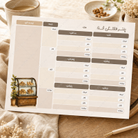قالب آماده ی پلنر هفتگی مدل Kaizen Cozy Collection