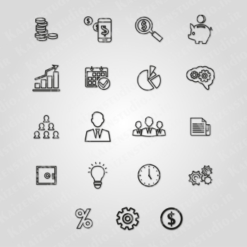 آیکون وکتور مدل بیزنس Business