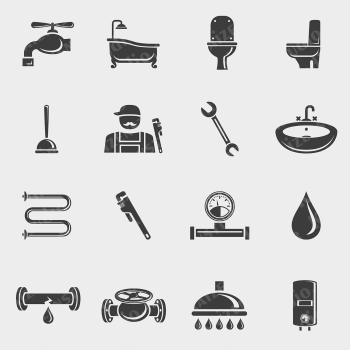 پک آیکون وکتور مدل سرویس‌ کار/ لوله کشی Plumber