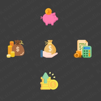 پک آیکون مدل مالی Money P2