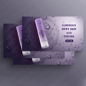 قالب آماده بنر سایت مدل کرم آبرسان تاچا Tatcha Luminous Dewy Skin Mist