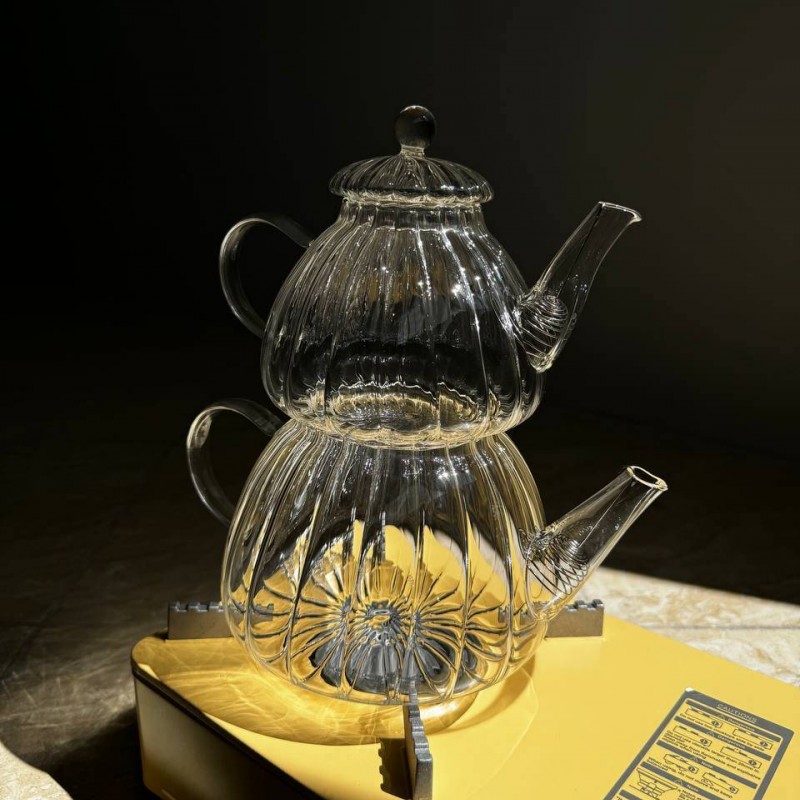 کتری قوری پیرکس گرد