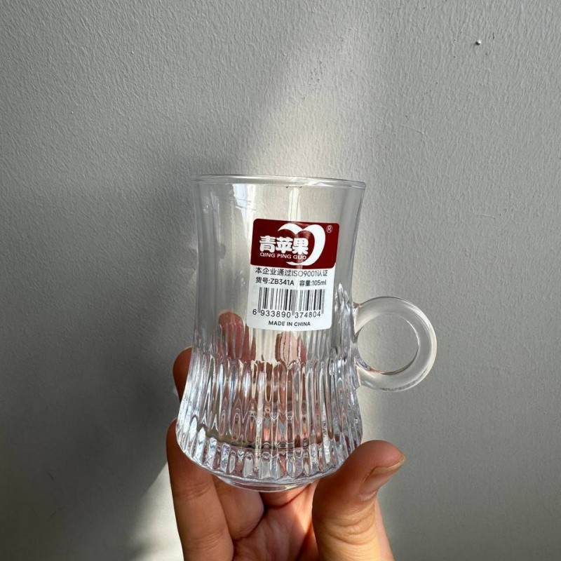 استکان کمر باریک زیرتراشدار DELI GLASS