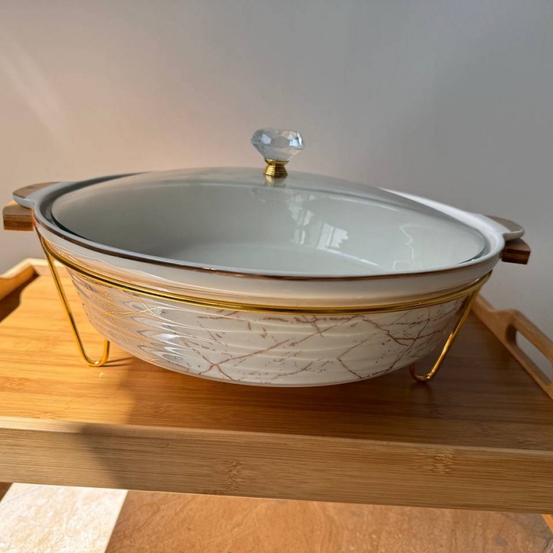 سوفله خوری مدل ماربل وارمردار سایز متوسط