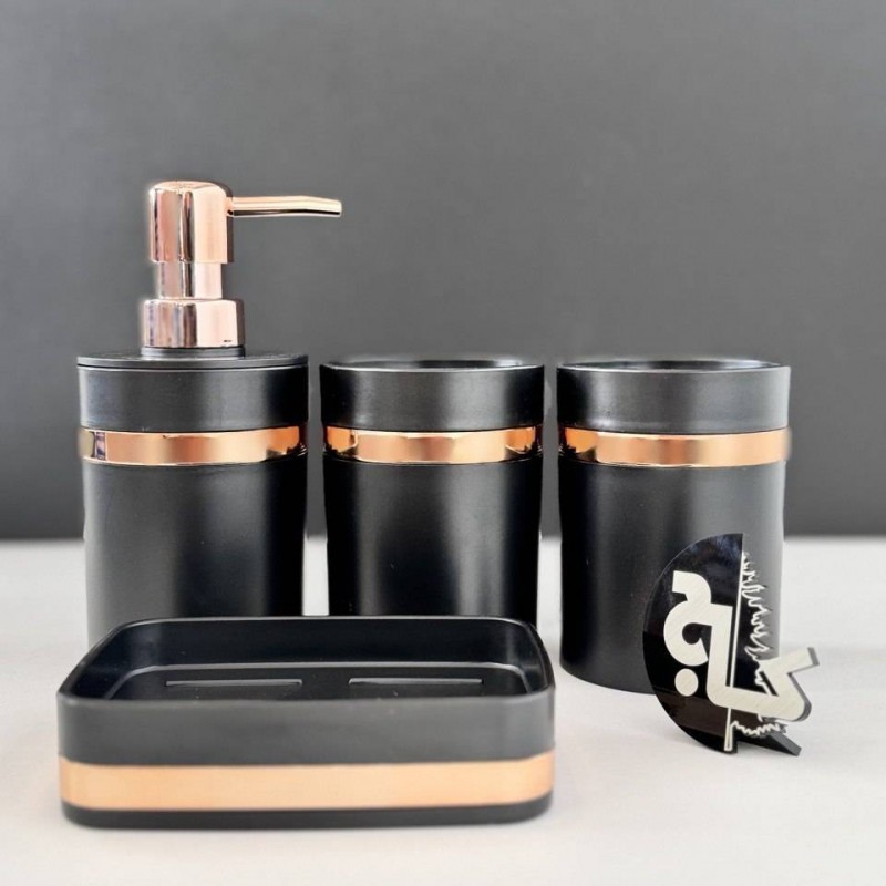 ست جا مایعی کمر مسی گرد