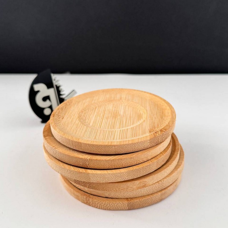 زیر لیوانی بامبو گرد