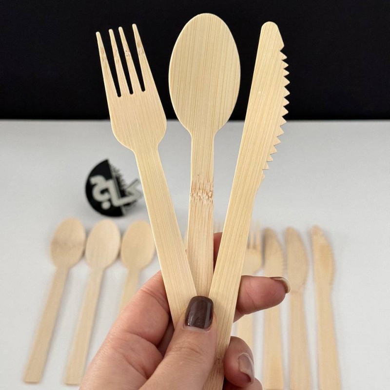 قاشق و چنگال بامبو