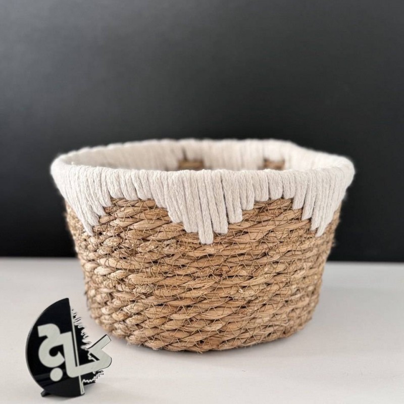 سبد حصیری گرد سه عددی