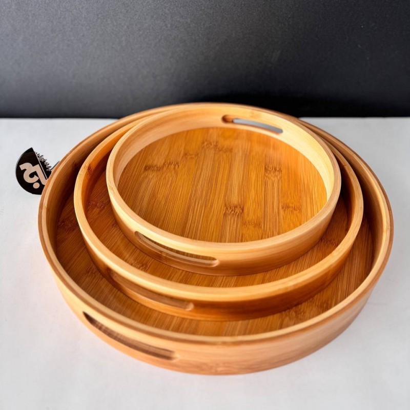 سینی گرد بامبو