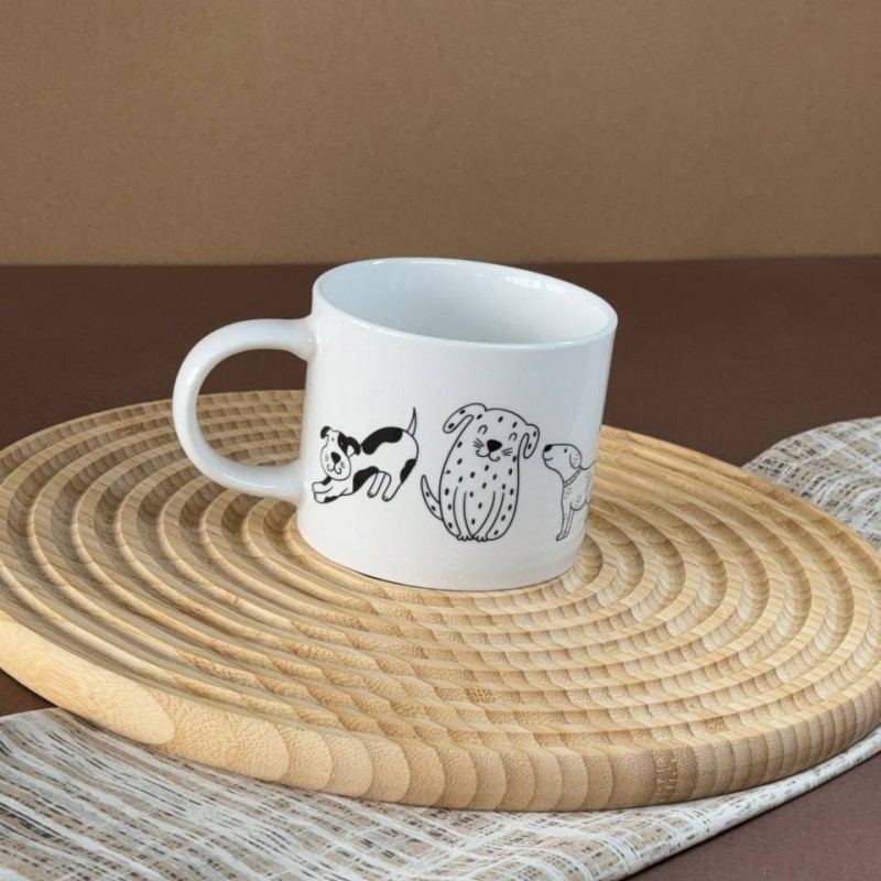 ماگ سرامیکی طرح سگ و گربه