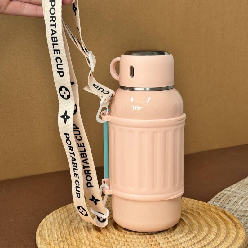 فلاسک استیل مدل کمر سیلیکونی