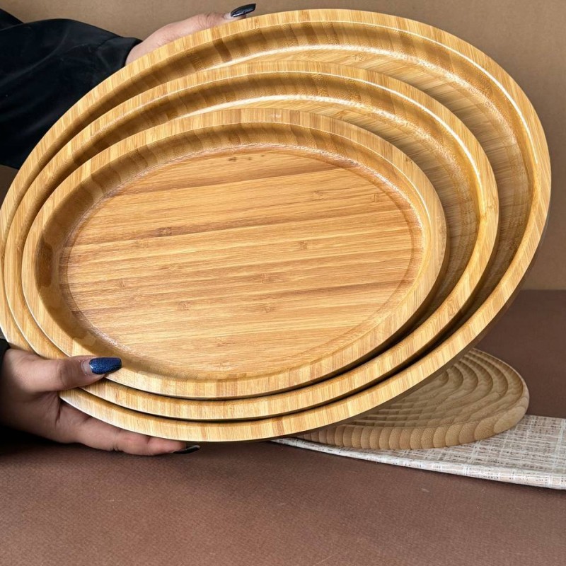 سینی بامبو مدل بیضی