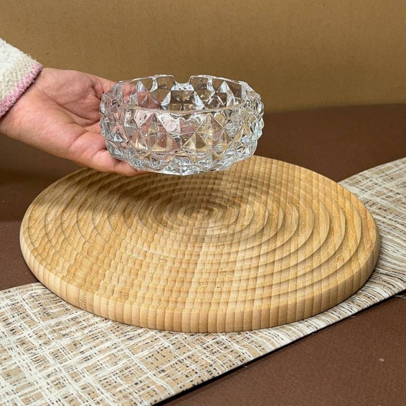 زیر سیگاری کریستال مدل گرد