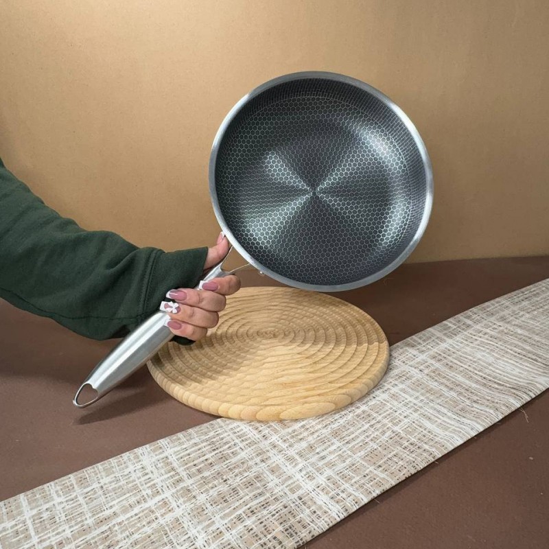 ماهیتابه دسته دار مدل زنبوری