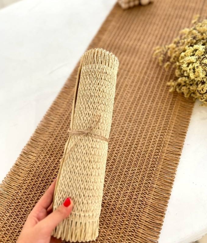 رانر حصیری مدل رافیا