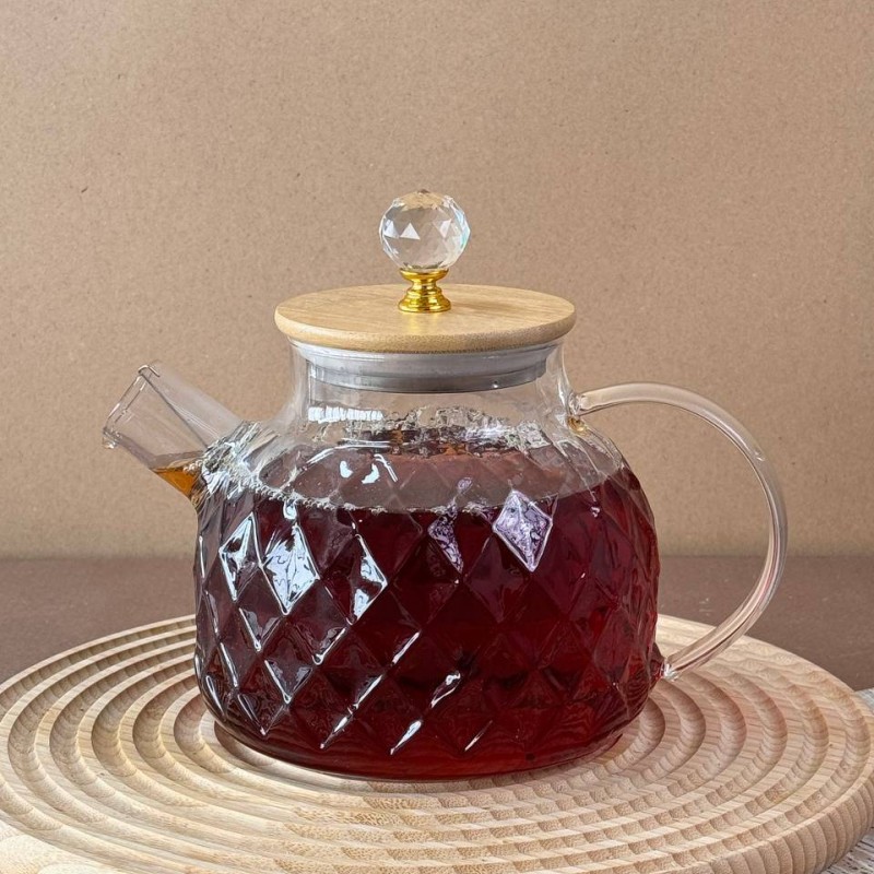 قوری پیرکس در بامبو سایز کوچک