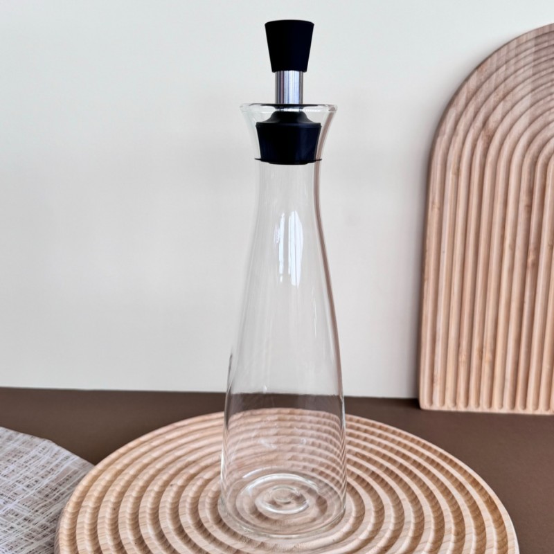 روغن ریز 600میل پیرکس کمر باریک درب سیلیکونی