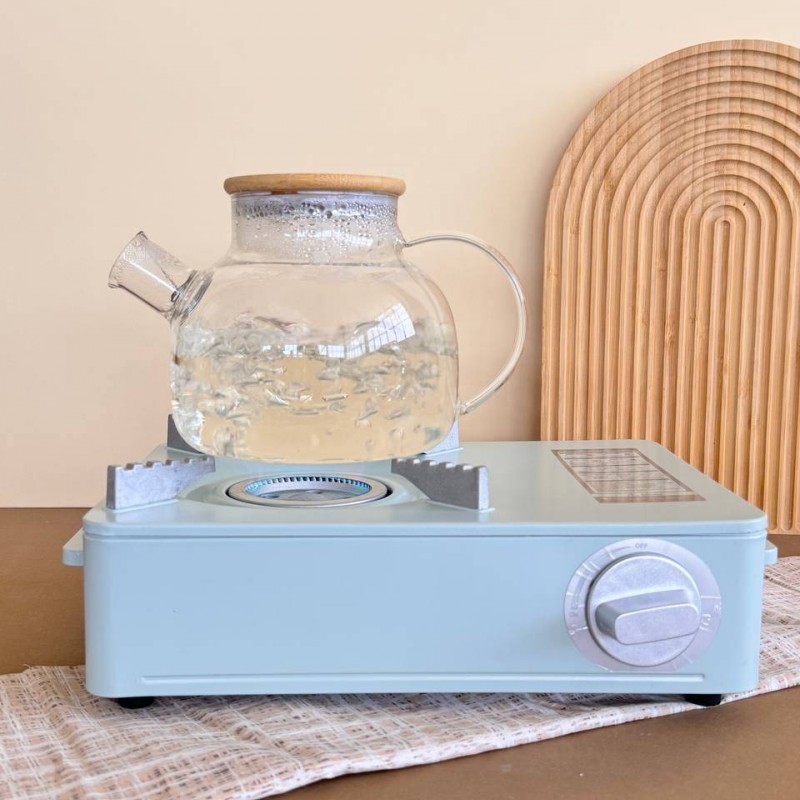 قوری پیرکس شعله مستقیم درب بامبو