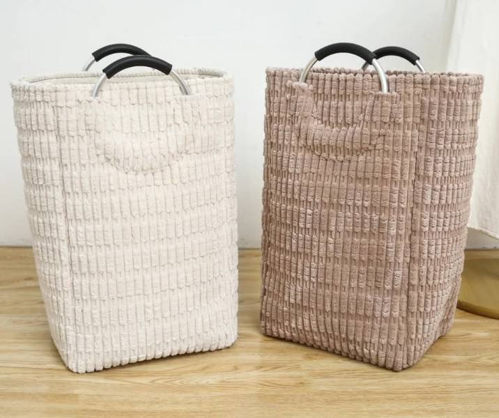 سبد رخت چرک بافت دسته دار