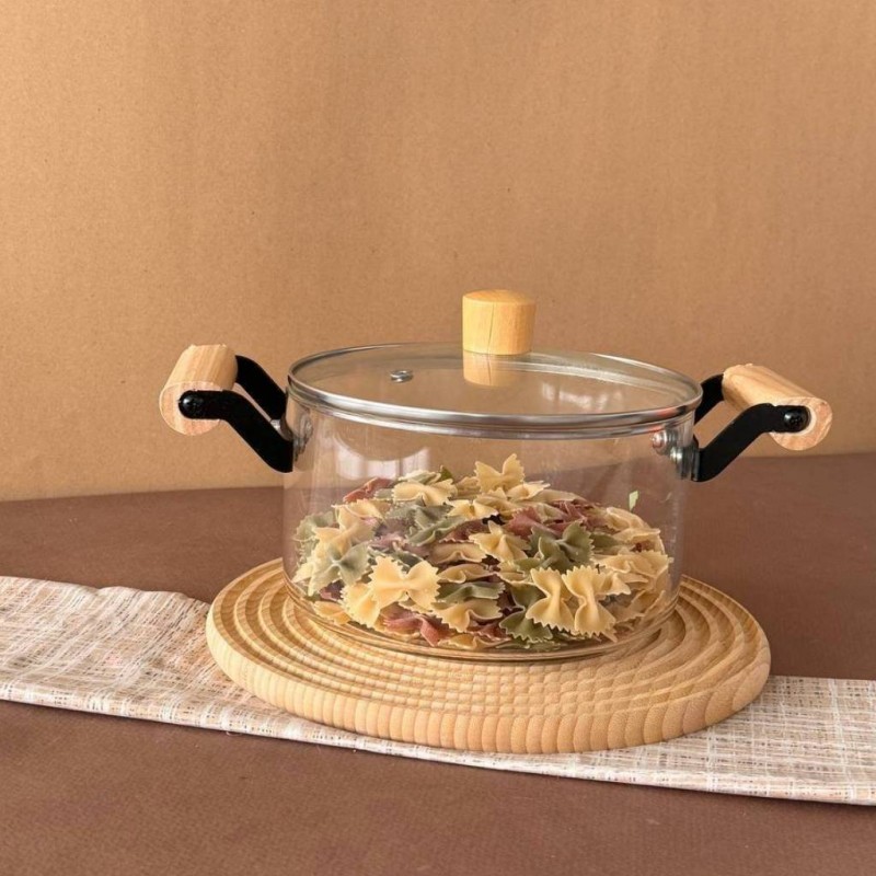 قابلمه پیرکس شعله مستقیم 3.5لیتری دسته مشکی