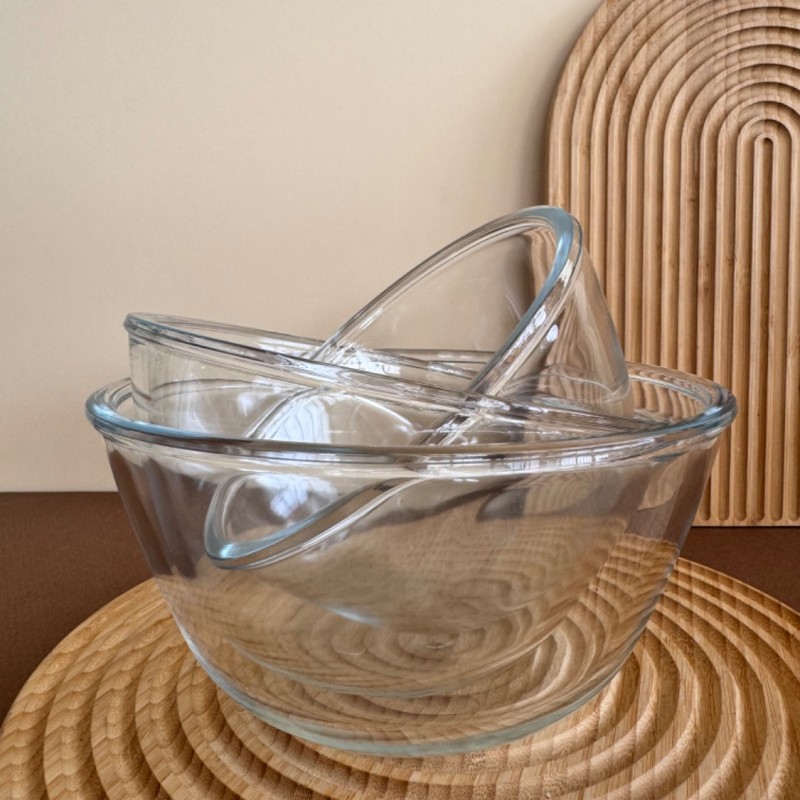 کاسه پیرکس گرد لبه دار دنی هوم