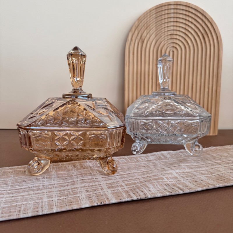 شکلات خوری کریستال طرح مربعی