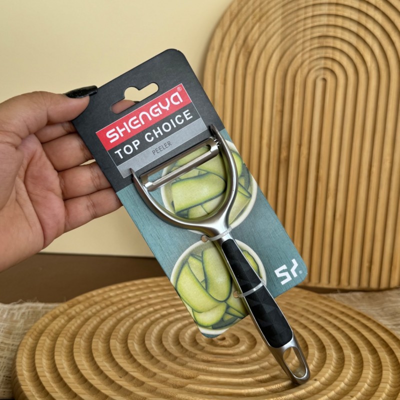 پوست کن استیل دسته مشبک برند شنگیا