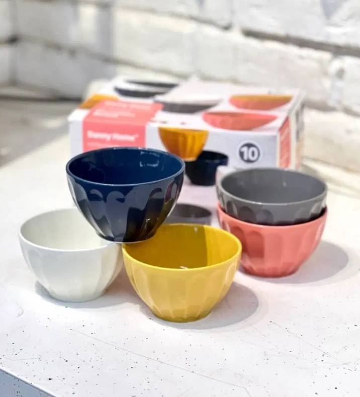ست 10عددی کاسه رنگی دنی هوم