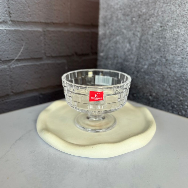 ست شش عددی بستنی‌خوری پایه‌دار طرح حصیری بلینک مکس