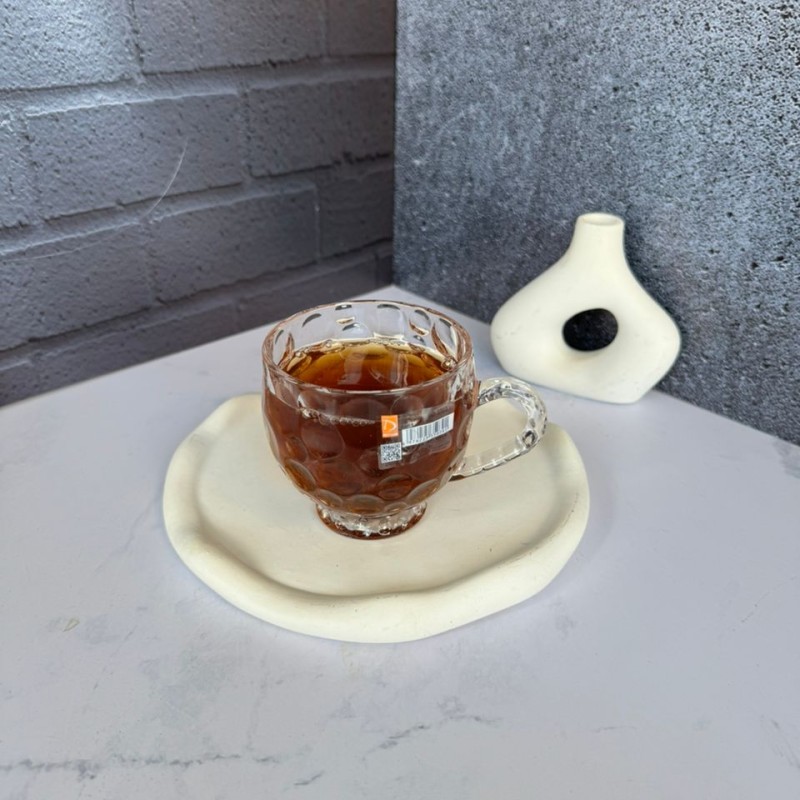 ست شش عددی لیوان طرح حباب دار برند دلی گلس