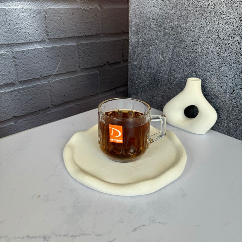 ست شش عددی لیوان دسته دار طرح میلک نیزه برند دلی گلس