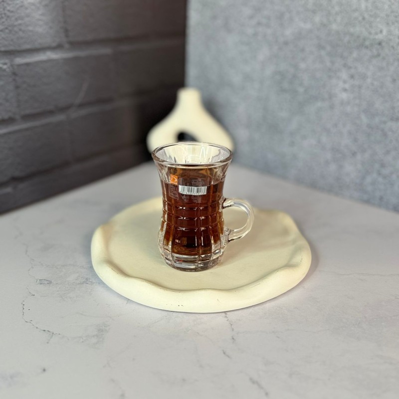 ست شش عددی استکان کمر باریک دسته دار طرح چارلی دلی گلس