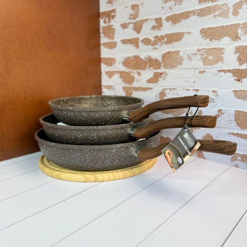 ماهیتابه تک دسته گرانیتی برند بارولی