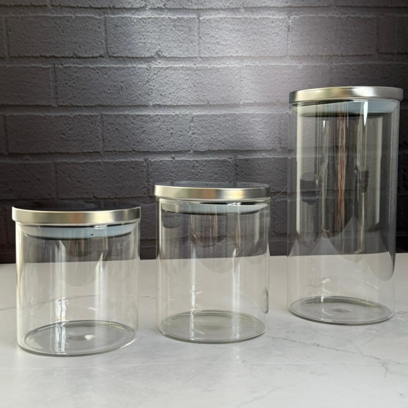 بانکه پیرکس درب استیل طرح گرد