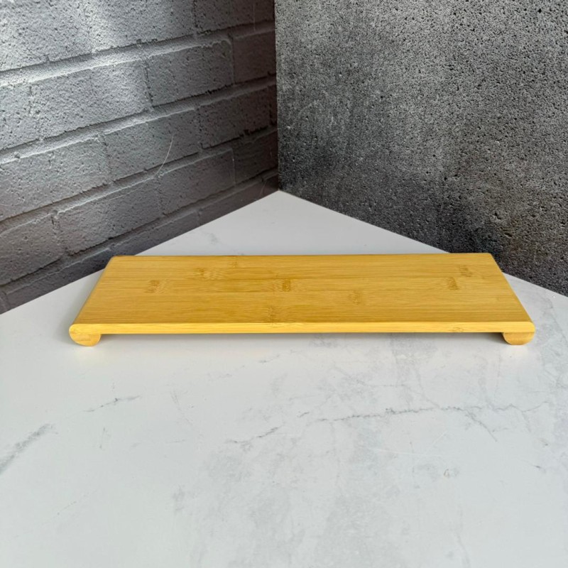 تخته سرو بامبو مستطیلی پایه‌دار