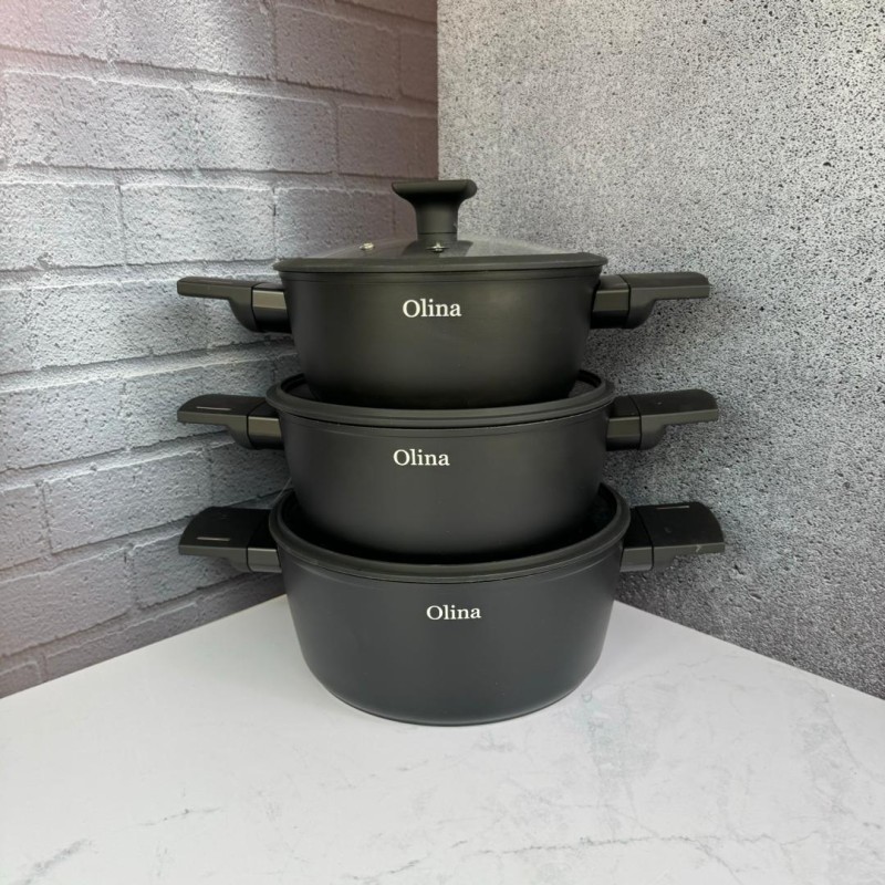 ست قابلمه 3 عددی گرانیتی برند بارولی