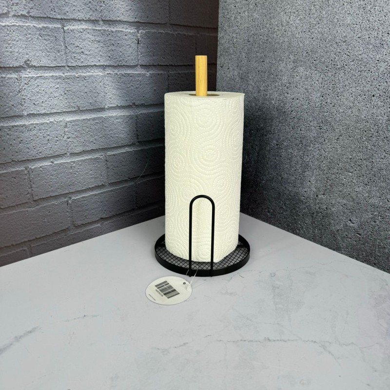 پایه رول دستمال کاغذی طرح توری مشکی