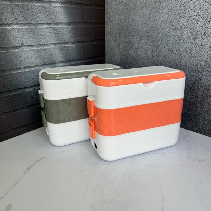 ظرف غذا و بخار پز 3 طبقه 4 لاین هیتر دار