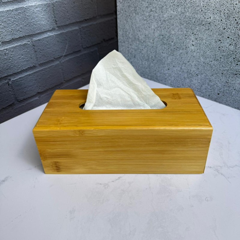 جا دستمال کاغذی مستطیلی بامبو