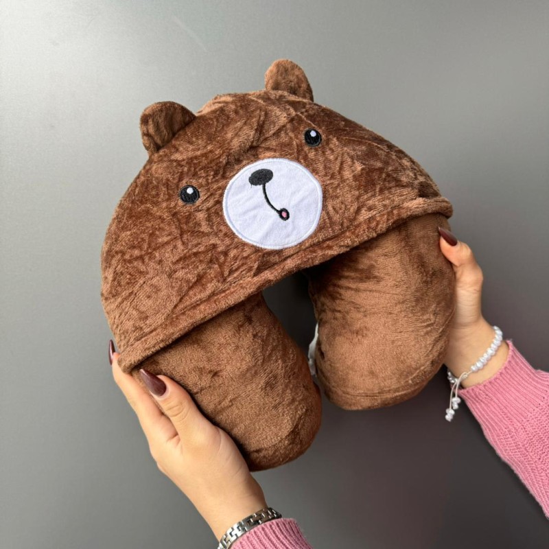 بالشتک کلاه دار گردنی طبی فوم طرح فانتزی