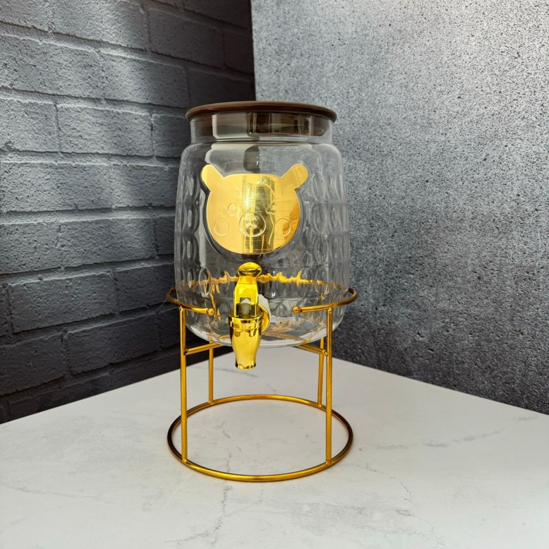 کلمن پیرکس پایه استیل طرح خرسی 2300 میل