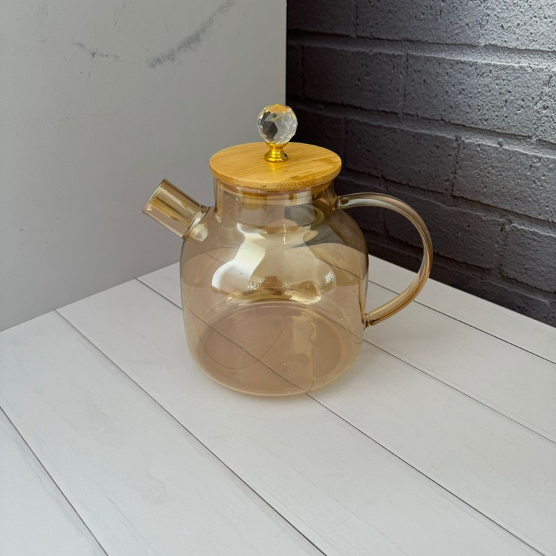 قوری پیرکس شعله مستقیم درب الماسی شامپاینی 1500 میل